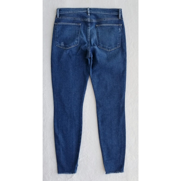FRAME DENIM "le high skinny stretch" raw distressed anthropologie jeans $238 28 - Picture 7 of 11